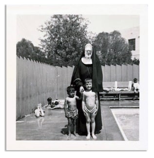 1924 photo with sister and two children