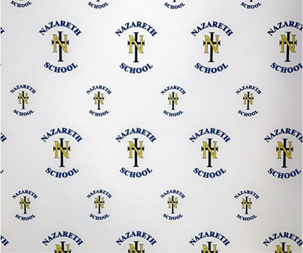 Nazarerth School logo repeated