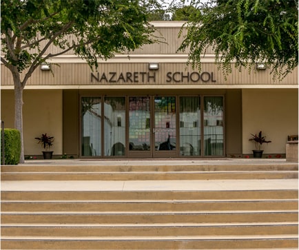 front doors of Nazareth School