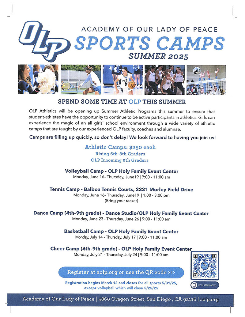 OLP Sports Camp flyer