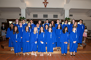 Eighth grade graduation group photo