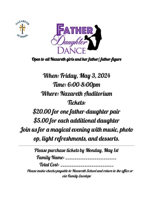 Father Daughter Dance flyer