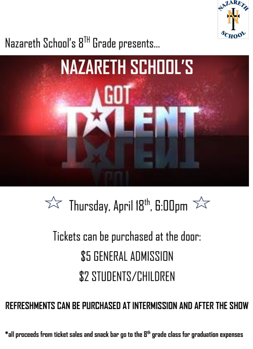 Talent Show flyer