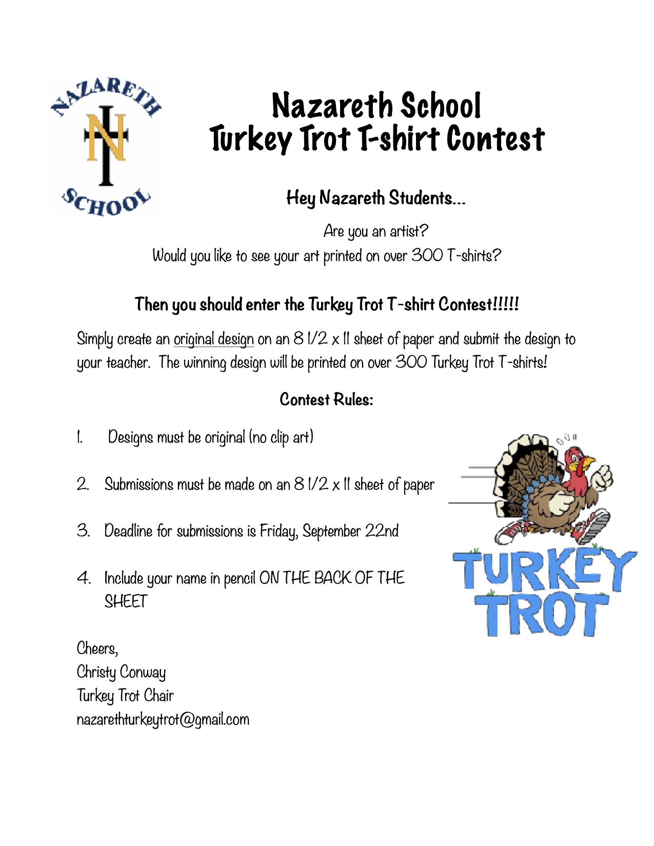 Turkey Trot flyer